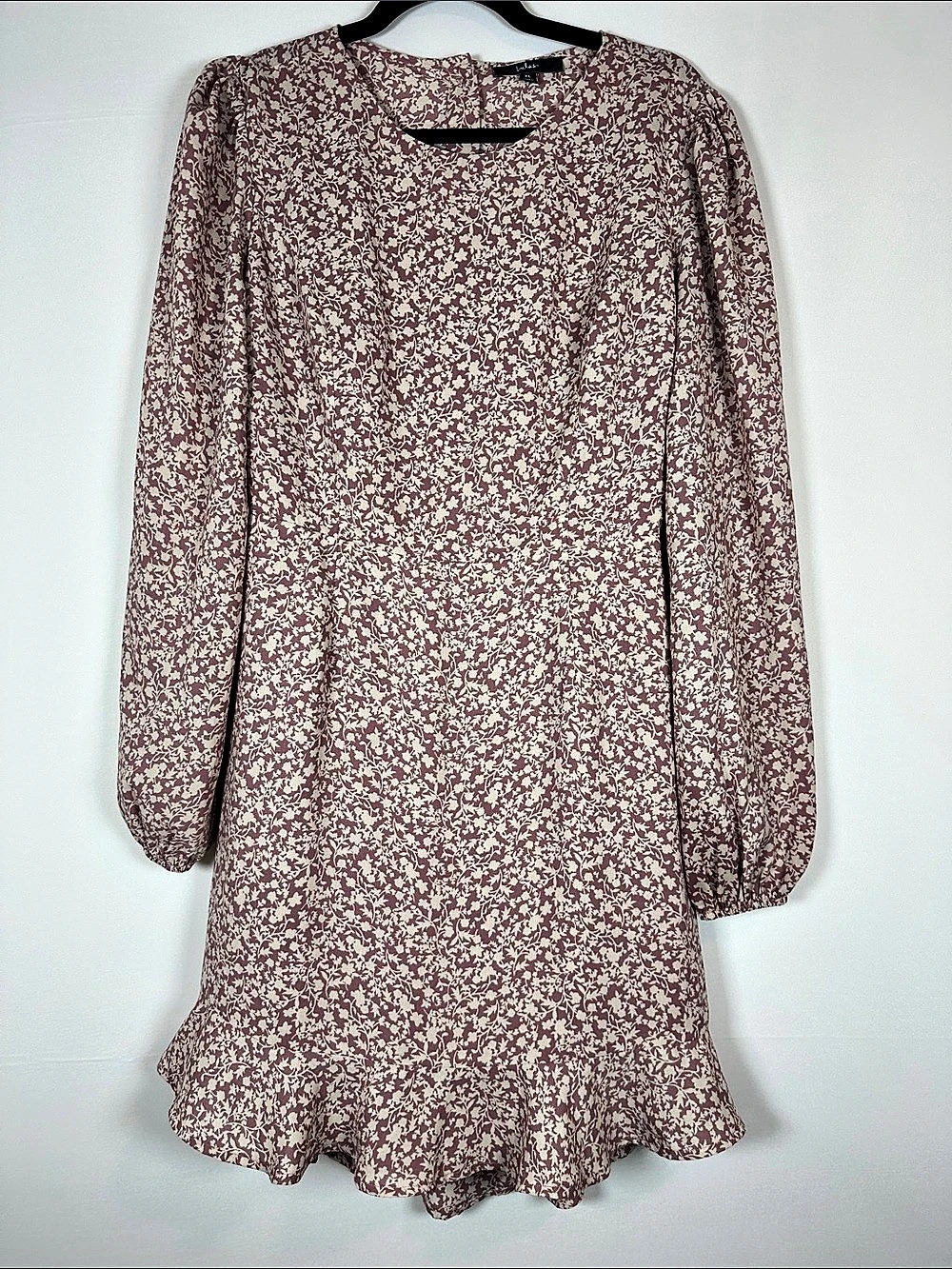 Lulus Floral Mini Dress in Pink & Cream Size XL Like New